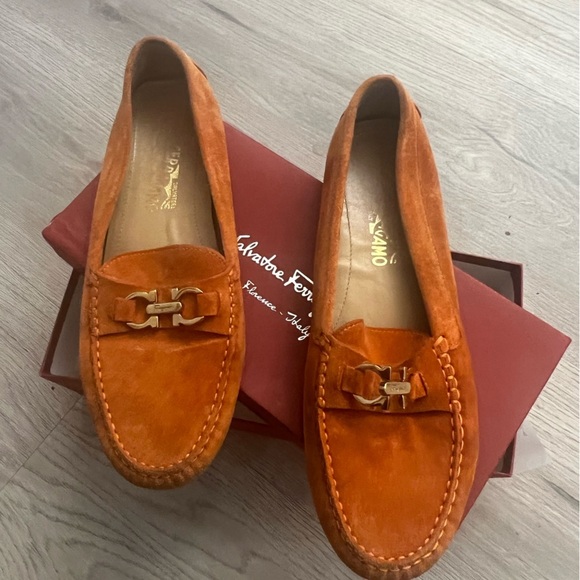 Salvatore Ferragamo Shoes - Salvatore Ferragamo - SABA suede loafer slips on women size 10.5M